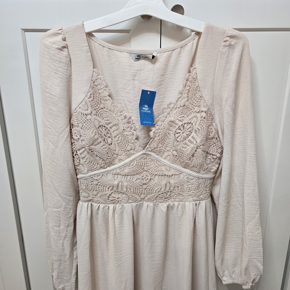 Cupshe Cream Lace Maxi Dress - Picture 9 of 16